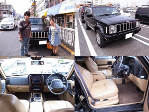 ジープチェロキーLTD　後期型　本革ベージュ納車させて頂きました！！