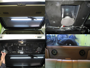 チェロキースピーカー取付加工!!