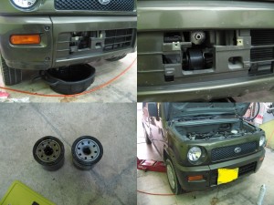 一日の始まりは、オイル交換だった・・・