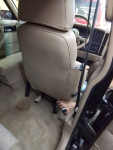 座席シートの洗浄